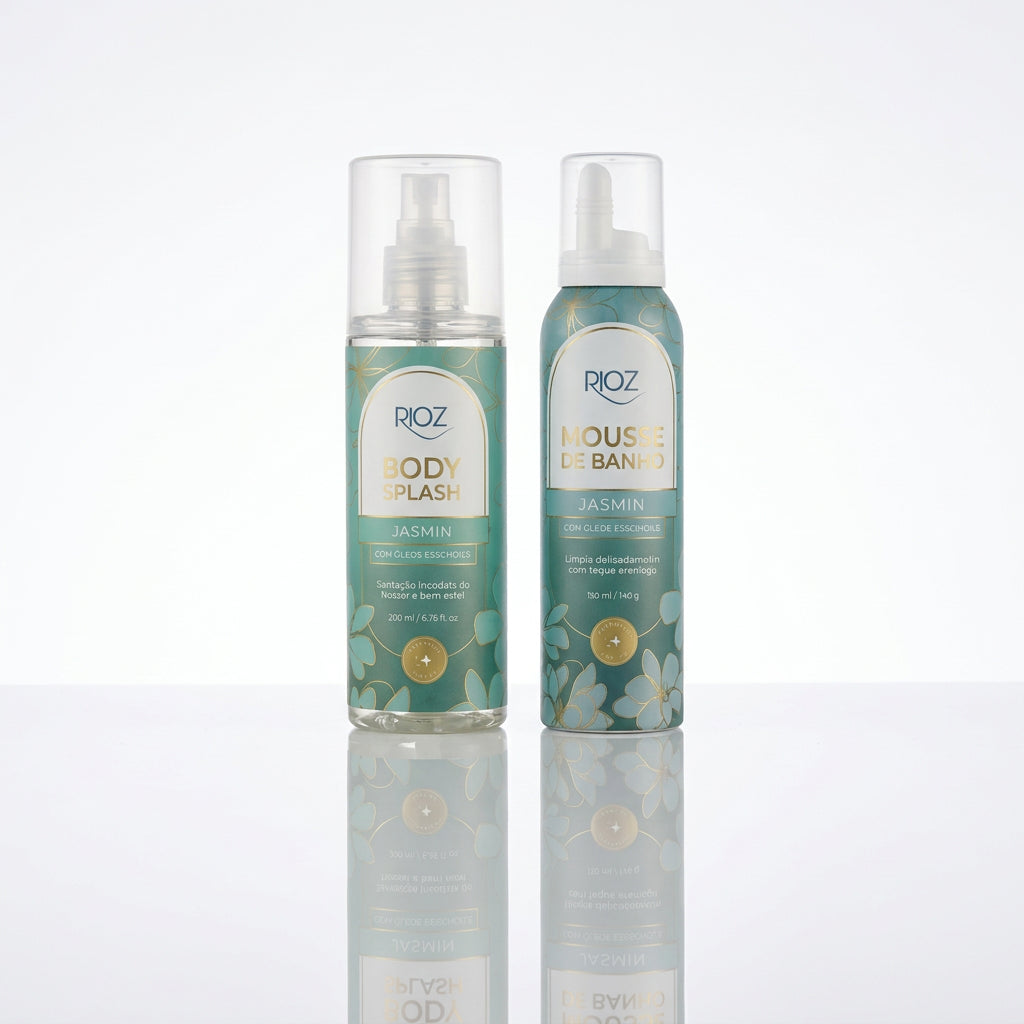Kit Ritual Completo Mousse de Banho + Body Splash Jasmin
