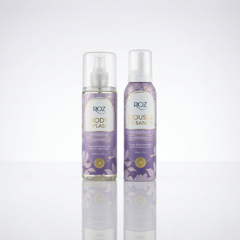Kit Ritual Completo Mousse de Banho + Body Splash Magnólia
