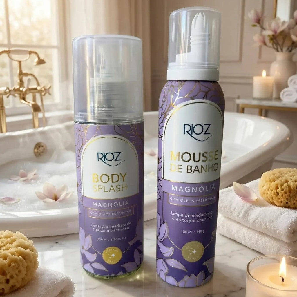 Kit Ritual Completo Mousse de Banho + Body Splash Magnólia