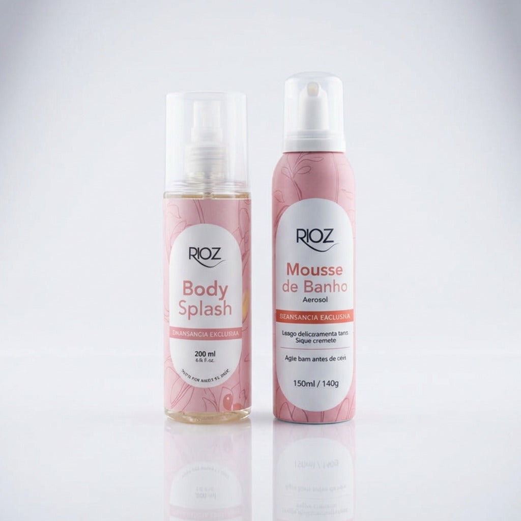 Kit Ritual Completo Mousse de Banho + Body Splash Fragrância Exclusiva